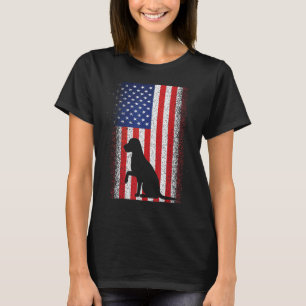 Camiseta Labrador Retriever Usa Flag Lab Dog 4 De Julho