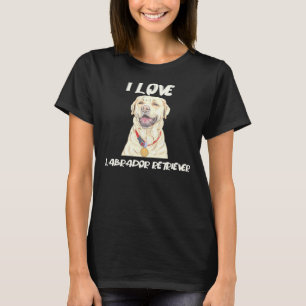 Camiseta Labrador Retriever Vestindo Uma Medalha Ouro Eu Am