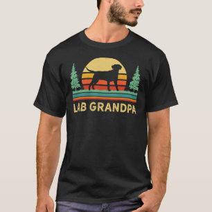 Camiseta Labrador Retriever Vovô Lab Vovô Cachorro de Labor