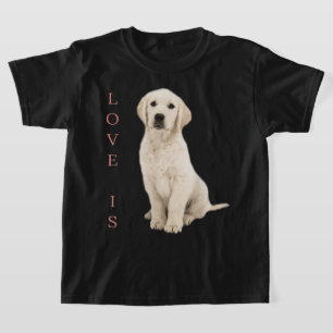 Camiseta Labrador Retriever Women Men White Lab Mãe Cão Pai