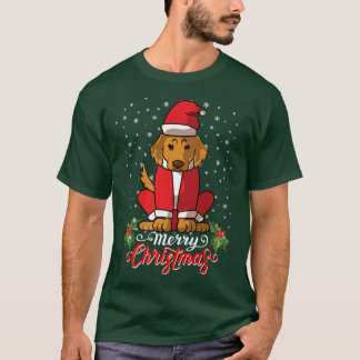 Camiseta Labrador Retriver Dog saúda Papais noeis de Natal 