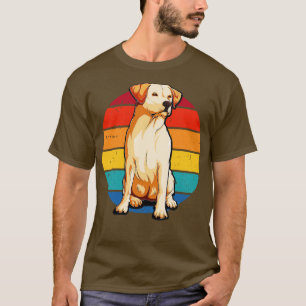 Camiseta Labrador Retro Amantes do Cão Retriever Dourado