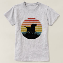 Camiseta Labrador Retro Sunset