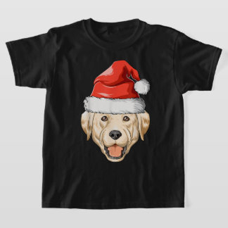 Camiseta Labrador Santa Hat Natal Labrador