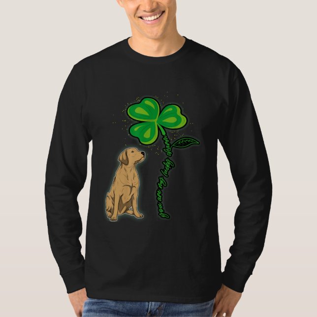 Camiseta Labrador Shamrock St Patricks Day You Are My Lucky (Frente)