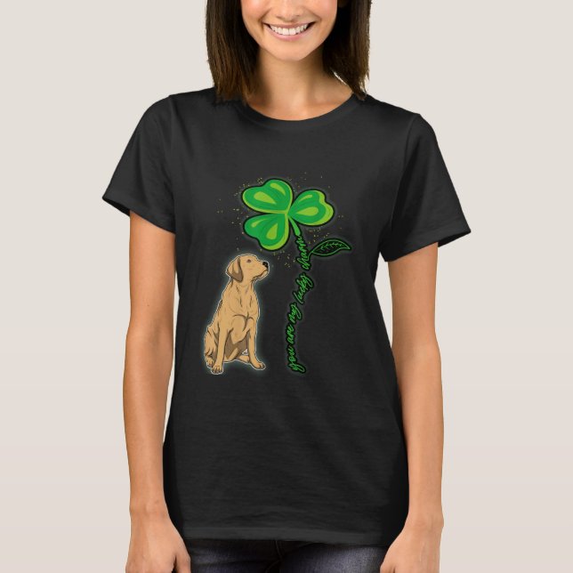 Camiseta Labrador Shamrock St Patricks Day You Are My Lucky (Frente)