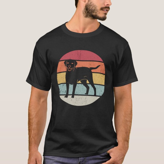 Camiseta Labrador Vintage Retro Walk (Frente)