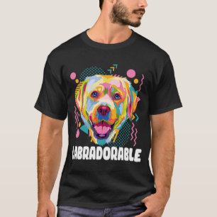 Camiseta Labradorable Labrador Retriever Humor Lab Animal