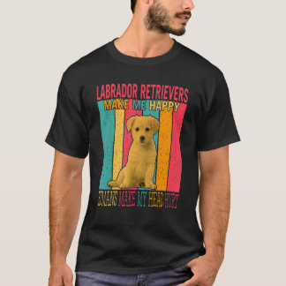 Camiseta Labradores Fazem Humanos Felizes Fazem Cabeça Hu