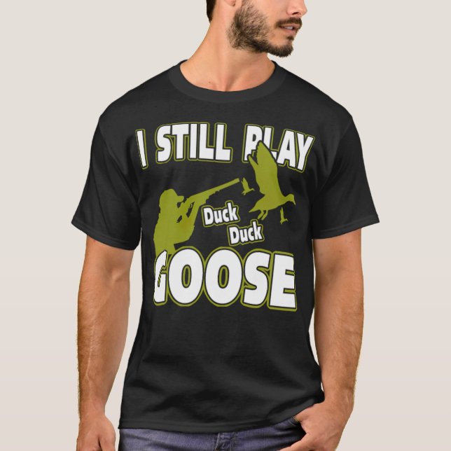 Camiseta labradores negros de caça a patos  (Frente)