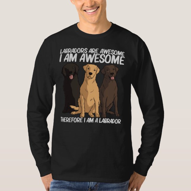 Camiseta Labradores Para Homens Cão De Labrador (Frente)