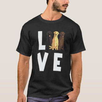 Camiseta Labradores Para Homens Mulheres Cão Retriever Labr