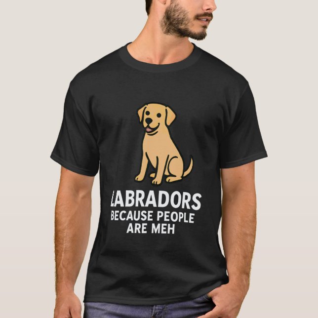 Camiseta Labradores Retriever Cachorro Engraçado Amante de  (Frente)