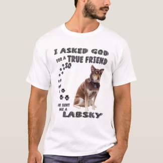 Camiseta Labsky Citação Mãe, Pai de Retriever Siberiano, Hu