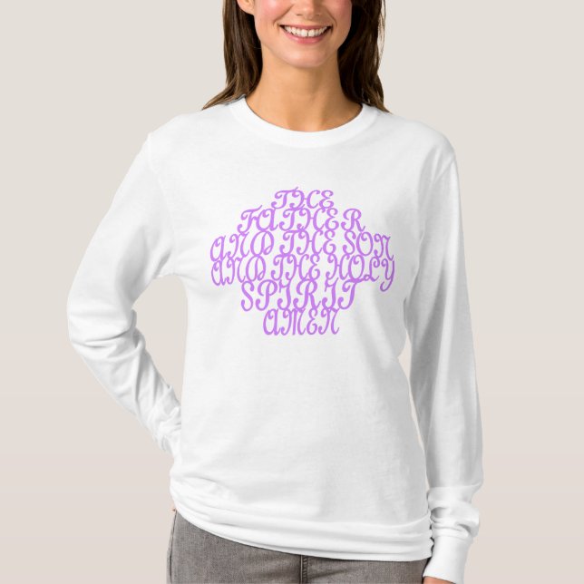 Camiseta LACE BIBLICAL...(roxo) (Frente)
