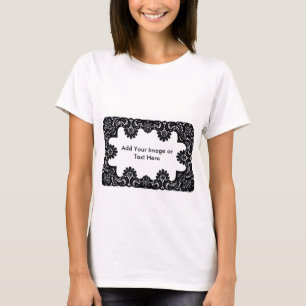 Camiseta Lace Black & White O MUSEUM Zazzle Oferece