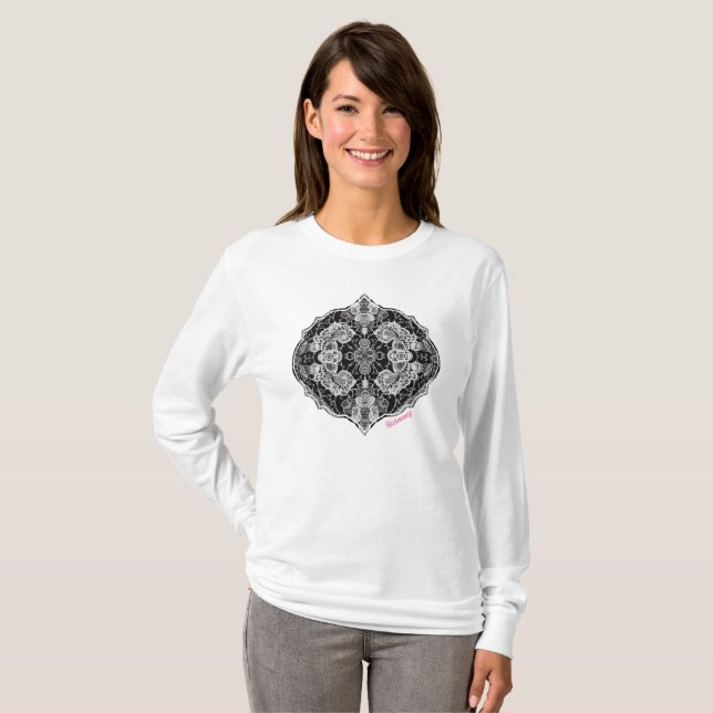 Camiseta Lace Floral Harmony (Frente Completa)