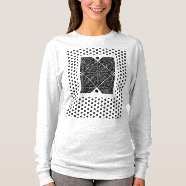 Camiseta Lace preto cerâmico (Frente)