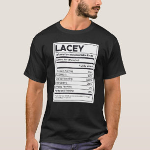 Camiseta Lacey Nutrition Information Problem Solving Duro W