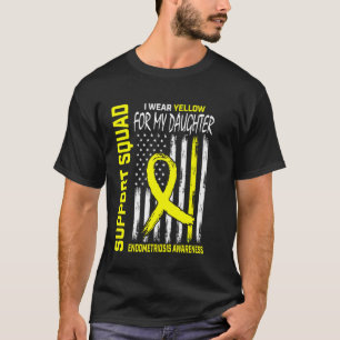 Camiseta Laço Amarelo Conscientização Endometriose Filha Su