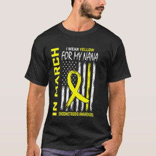 Camiseta Laço Amarelo Conscientização Endometriose Nana Amé