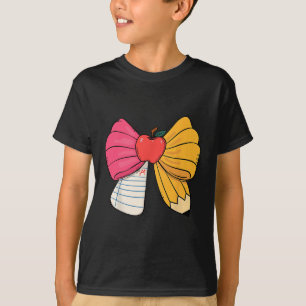 Camiseta Laço Coquete Feminino Lápis Professor Aluno Volta