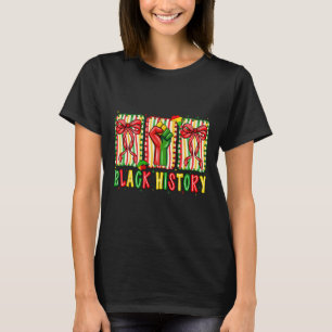 Camiseta Laço Coquete Fist Eu Sou Mês da História Africana
