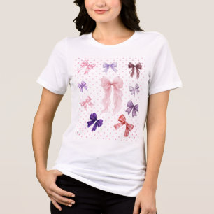 Camiseta Laço Coquete Fofo Apenas Uma Garota Que