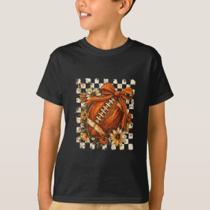 Camiseta Laço Coquete Futebol Americano Dia de Ação de Graç