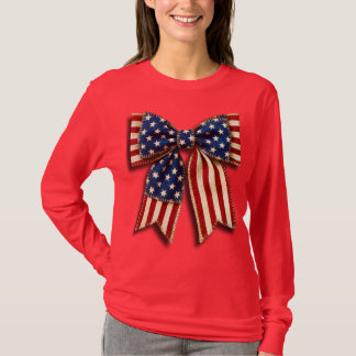 Camiseta Laço da Bandeira Americana