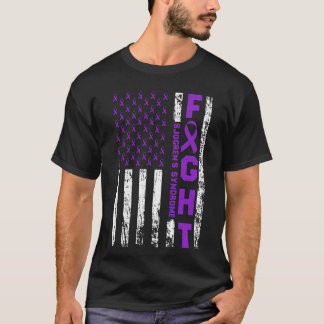 Camiseta Laço da Síndrome de Sjögren Luta Bandeira dos EUA