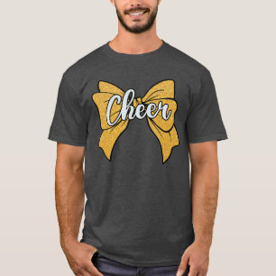 Camiseta Laço de Animação Coquette Amarelo Esporte Cheerlea