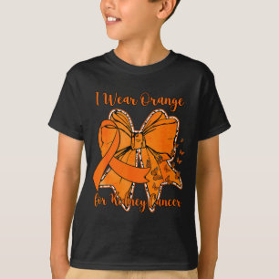 Camiseta laço de borboleta Coquette usa laranja para rim