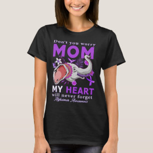 Camiseta Laço de Conscientização Meu Coração Nunca Esquecer