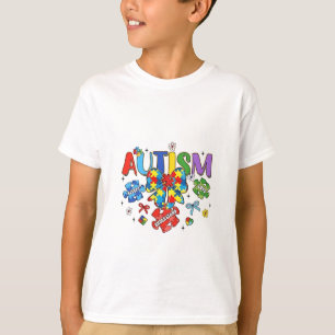 Camiseta Laço de Conscientização sobre Autismo Coquette Peç