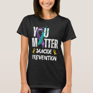Camiseta Laço de Conscientização sobre Prevenção ao Suicídi