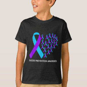 Camiseta Laço de Conscientização sobre Prevenção do Suicídi