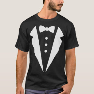 Camiseta Laco de Gravata Tuxedo Engraçado Fantasia Terno Fo
