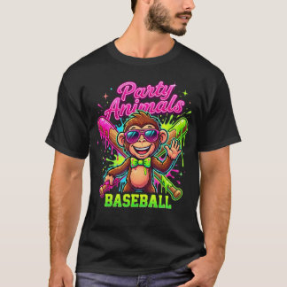 Camiseta Laço de macaco engraçado para festa de animais de