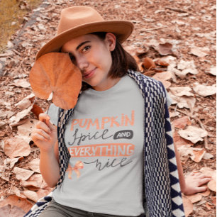 Camiseta Laço de Outono de Abobrinha e Tudo Mais Gostoso
