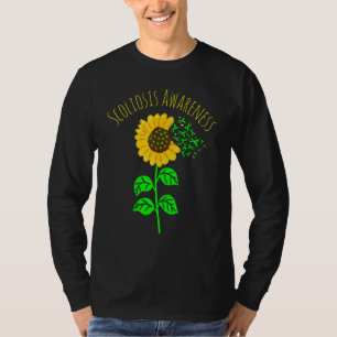 Camiseta Laço do Girassol Sobrevivente da Escoliose Escolió