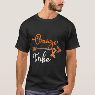 Camiseta Laço Laranja de Conscientização sobre Câncer de Le