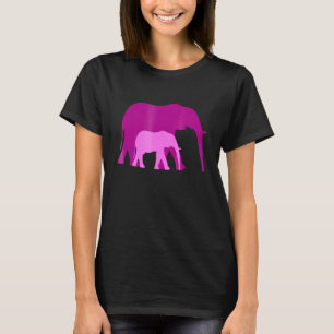 Camiseta Laço Mãe Filha Manada de Elefantes Pai Filho