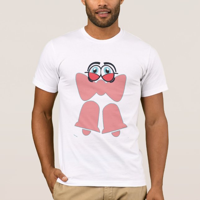 Camiseta Laço Rosa Desenho Animado Fofo (Frente)