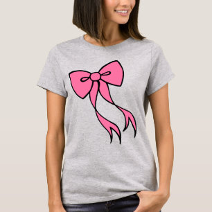 Camiseta Laço Rosa Grande