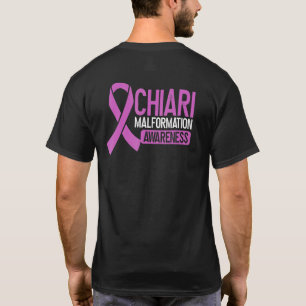 Camiseta Laço Roxo da Família de Conscientização da Malform