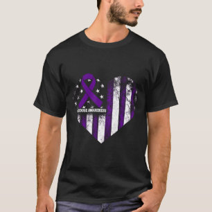 Camiseta Laço Roxo de Consciência sobre Superose Vício em D
