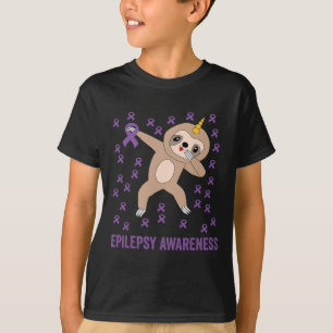 Camiseta Laço Roxo de Conscientização da Epilepsia - Consci