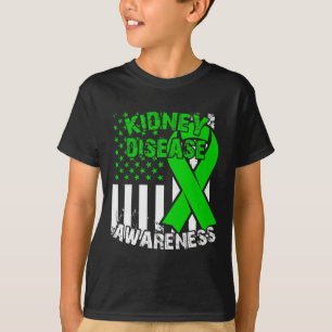 Camiseta Laço Verde - Conscientização sobre Doenças Renais