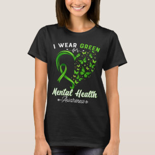 Camiseta Laço Verde de Conscientização da Saúde Mental